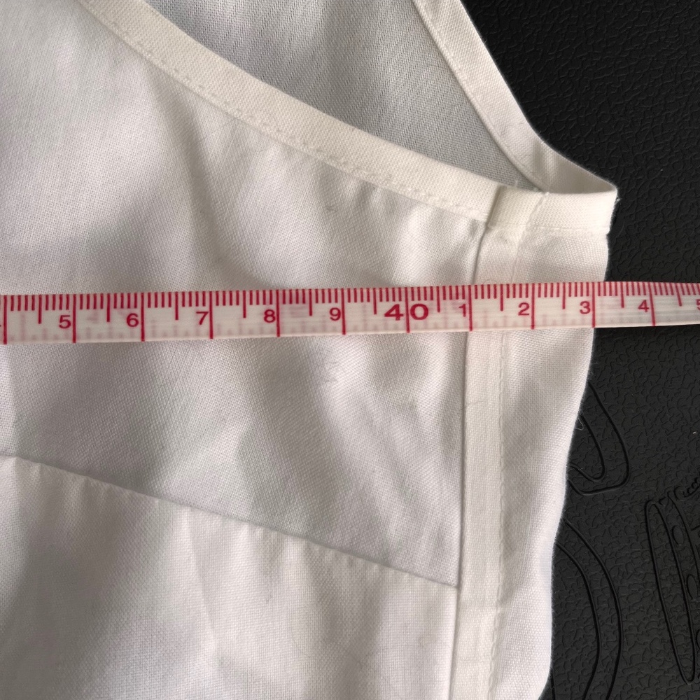 Kasper White Sleveless Button Up Blouse - Picture 8 of 9